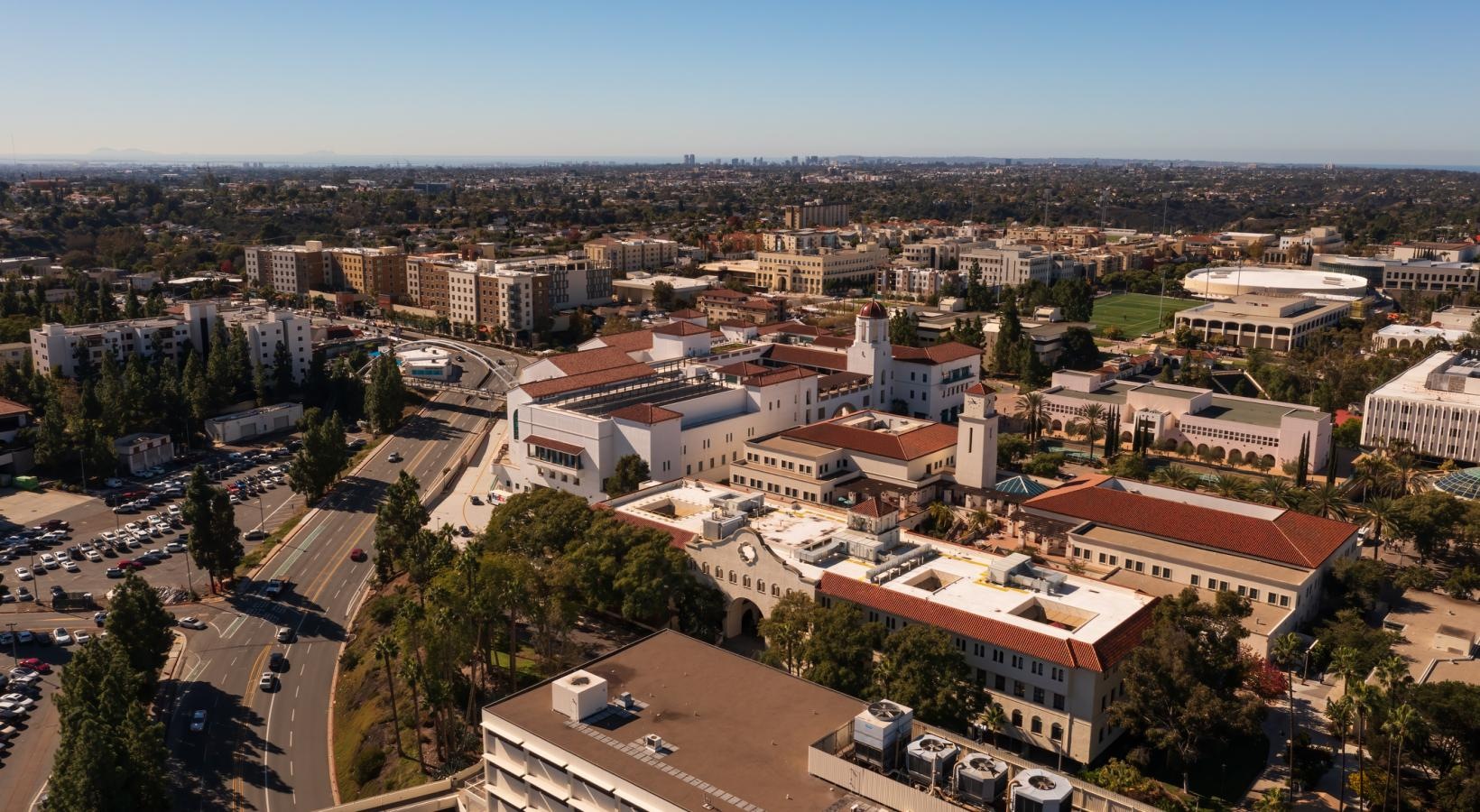 Settle into comfort at Atlas Alvarado a city with many buildings